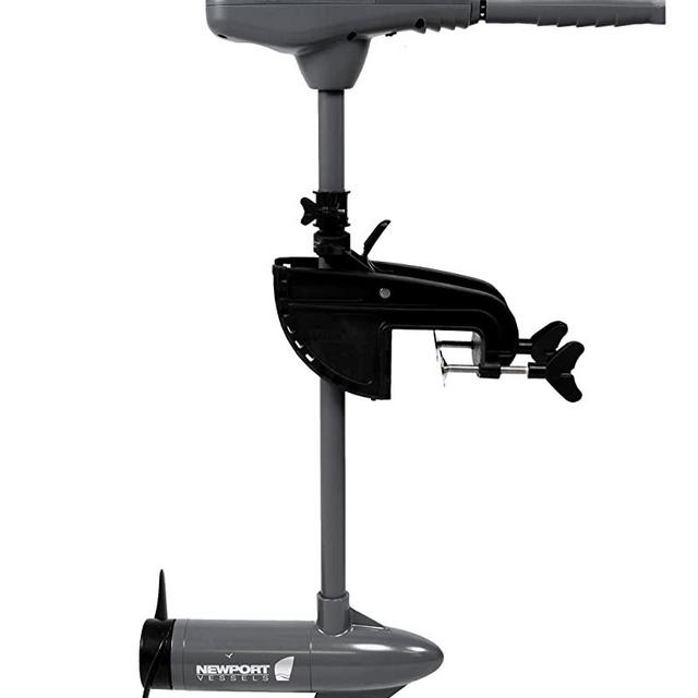 Newport Vessels Kayak Series 36lb/55lb Thrust Transom Mounted Saltwater Electric Trolling Motor w/LED Battery Indicator (24" Shaft)