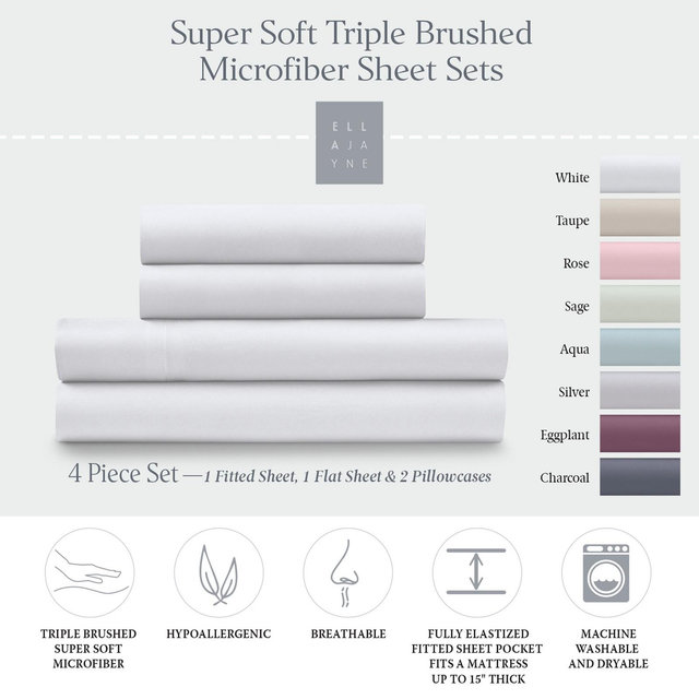 Ella Jayne Cozy Touch Sheets