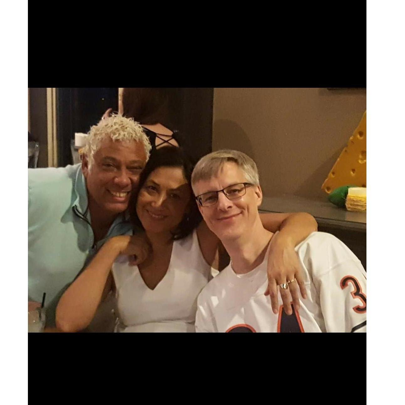 Maybe 2017? Norman and the happy couple.