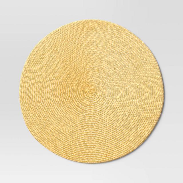 Polyround Charger Placemat Yellow - Threshold™