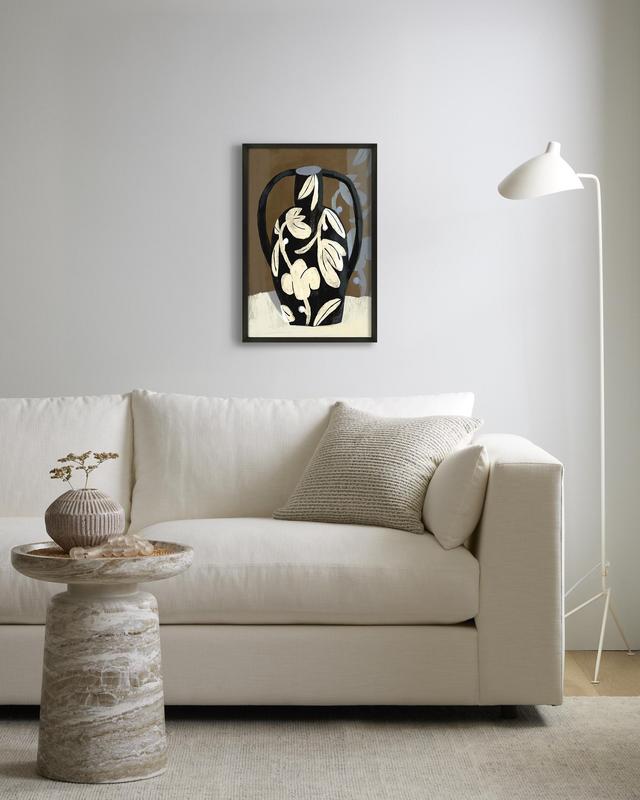 Wall Art Ornamental Vase by Marco Marella in Black