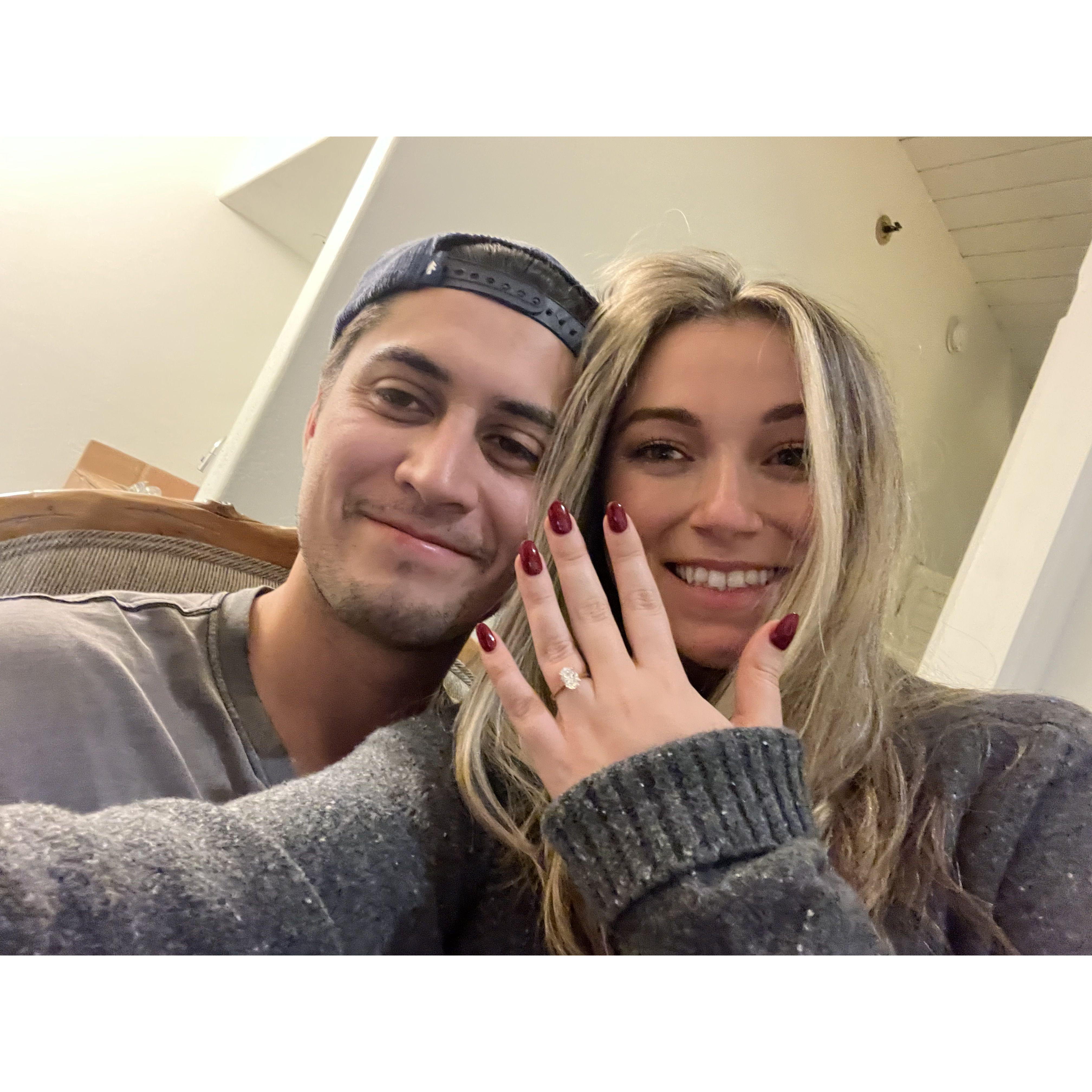 The night he proposed!