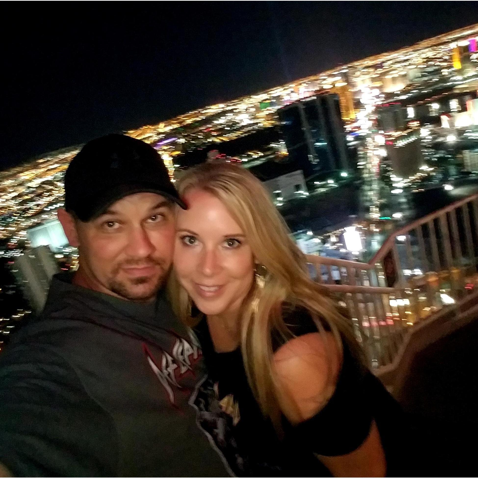 After a Def Leppard concert in Vegas, we decided to ride the crazy rides at the top of the Stratosphere!