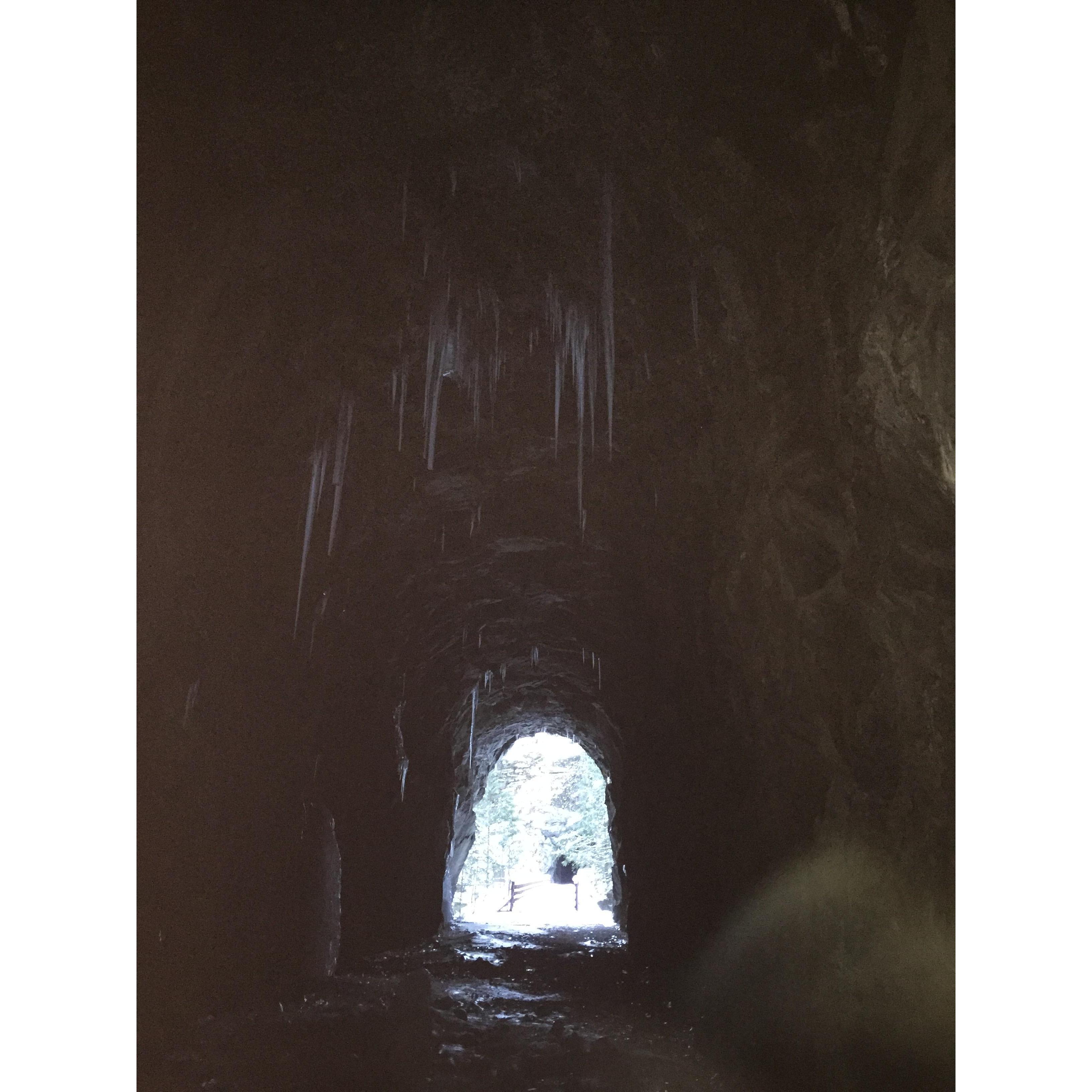 Exploring ice tunnels in Othello CA