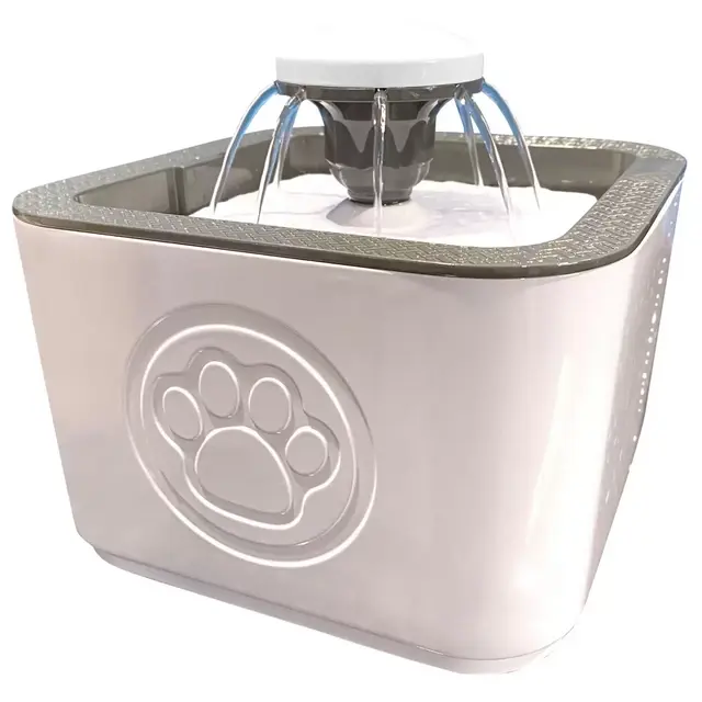 Bell + Howell Paw Perfect Pet Water Fountain in White