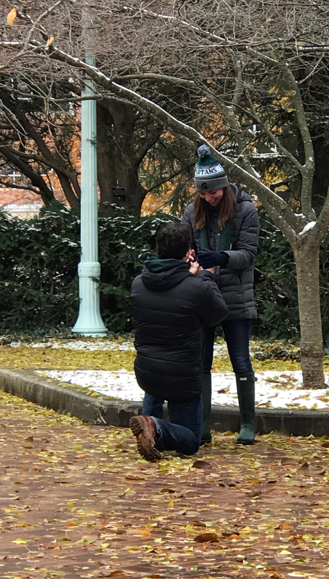 To my surprise, Katherine Sloan was hiding in the bushes to capture the moment.