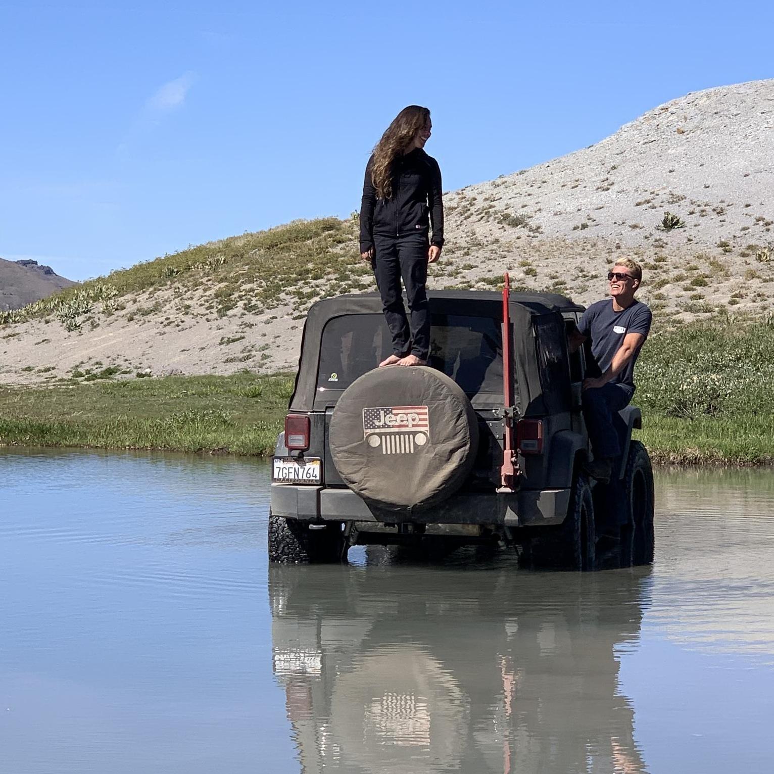 One of our many jeeping adventures