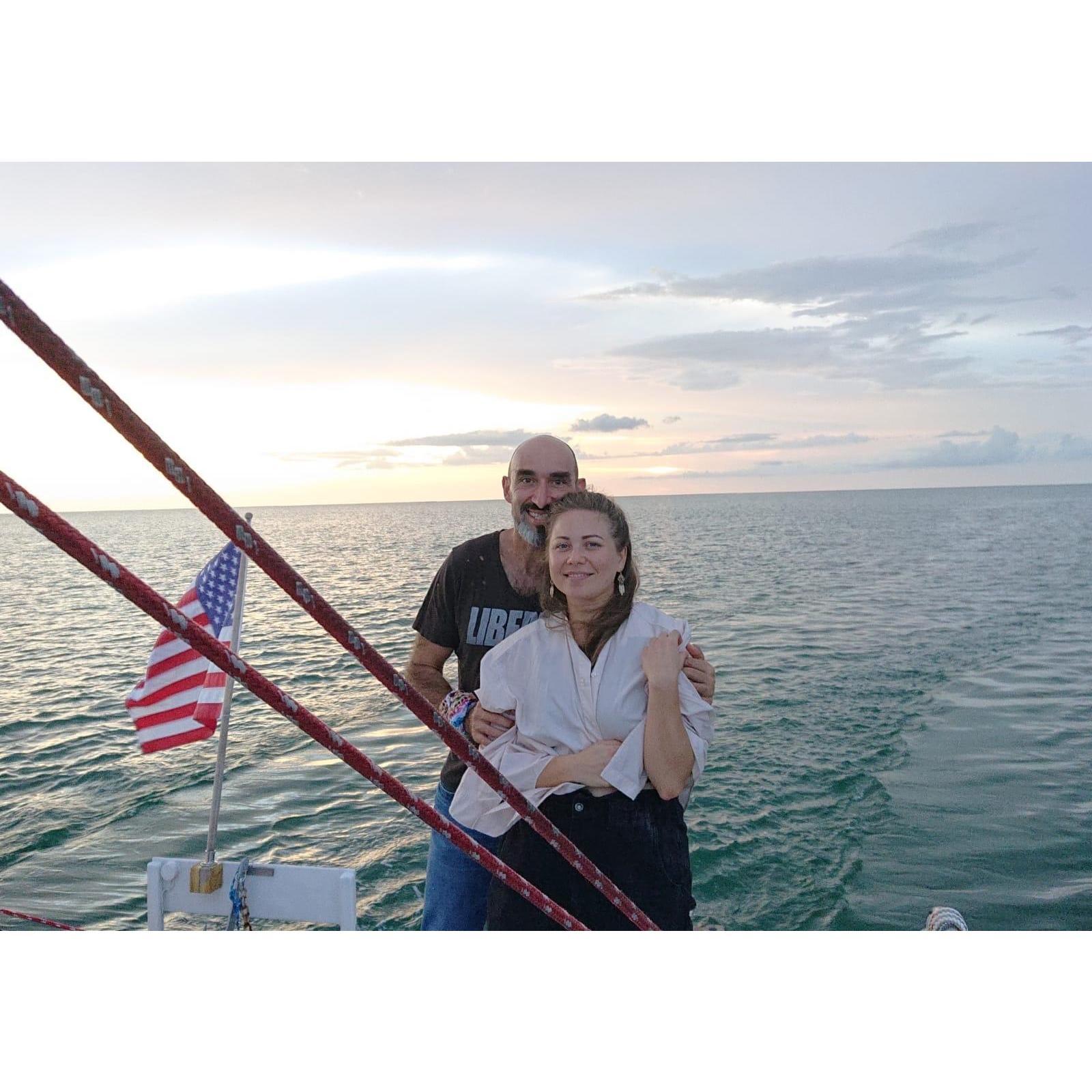 The sunsets over the Bay of Mexico, on Guero’ s Bday