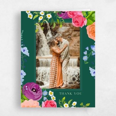 Emerald, Green Wedding Thank You - Dicha Photo