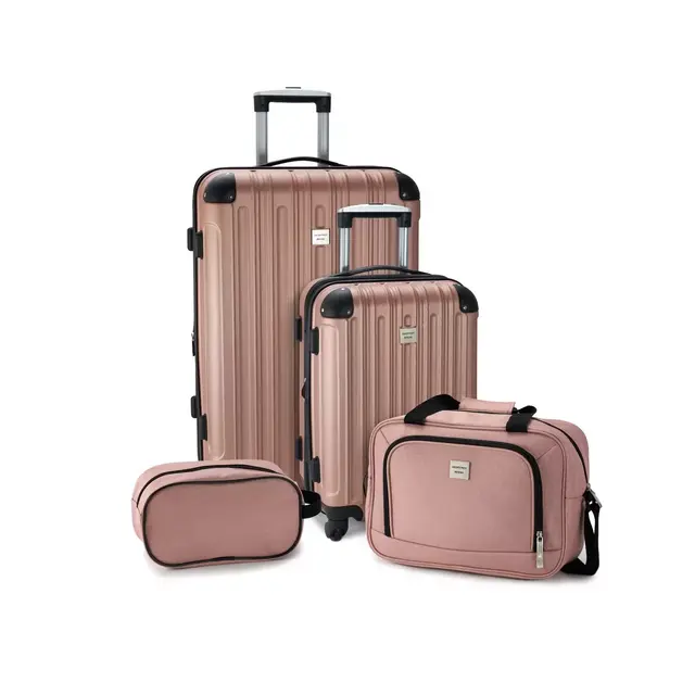 Geoffrey Beene Colorado 4-Piece Luggage Set in Blush