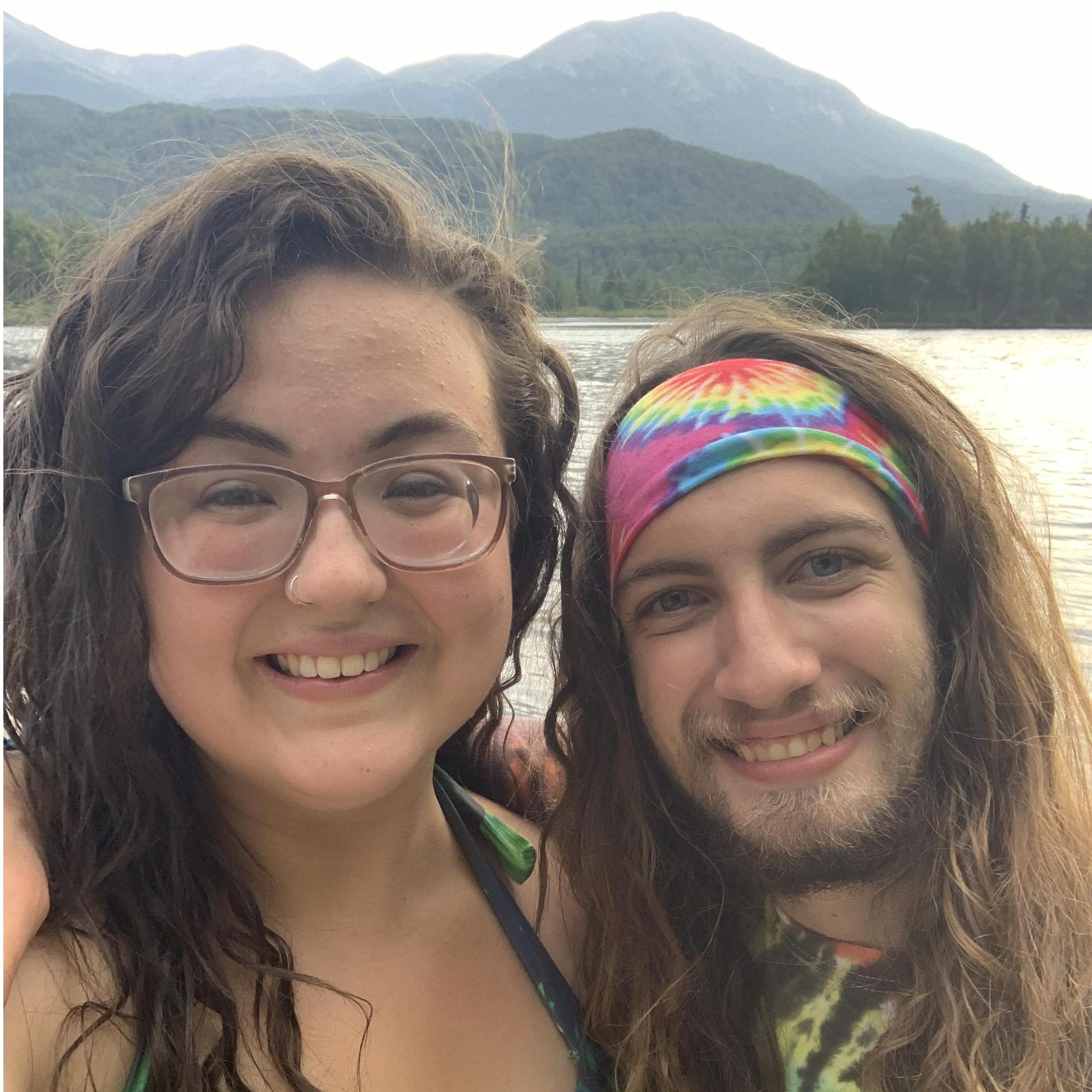 All smiles after a day of kayaking on Wolverine Lake.