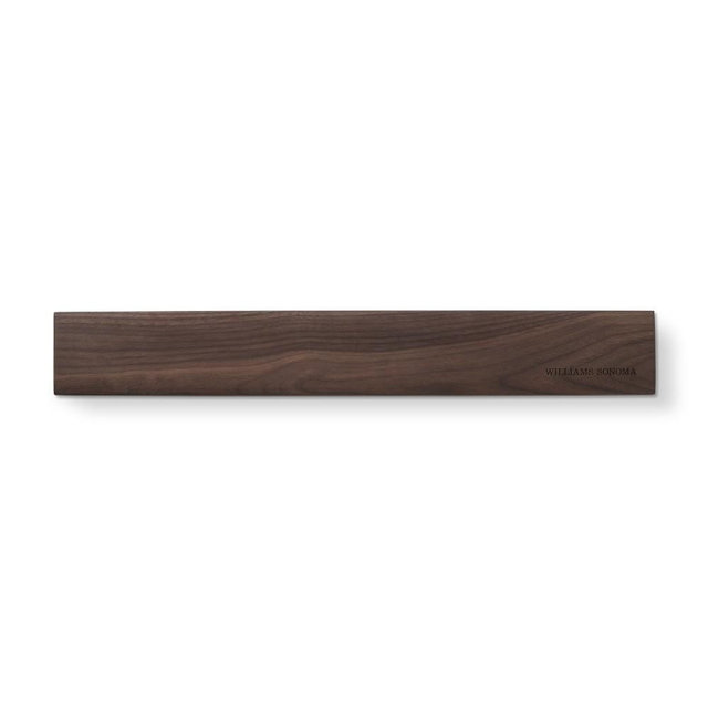 Williams Sonoma Wooden Magnetic Knife Holder Bar, Walnut, 18"