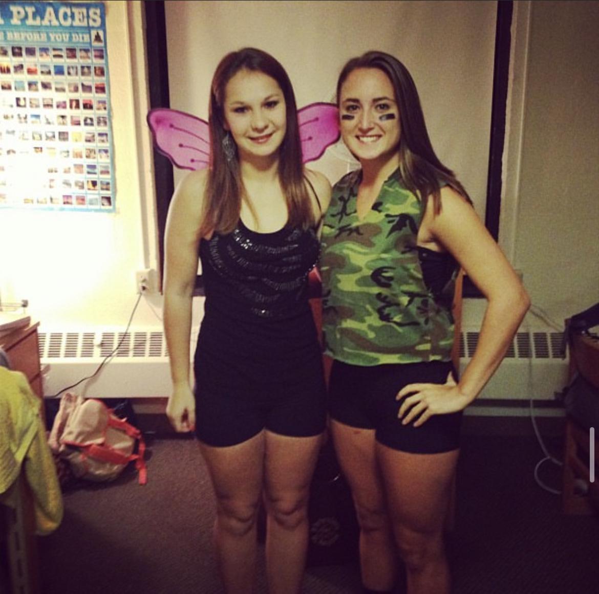 First recorded picture of the brides together! Halloween 2013💀