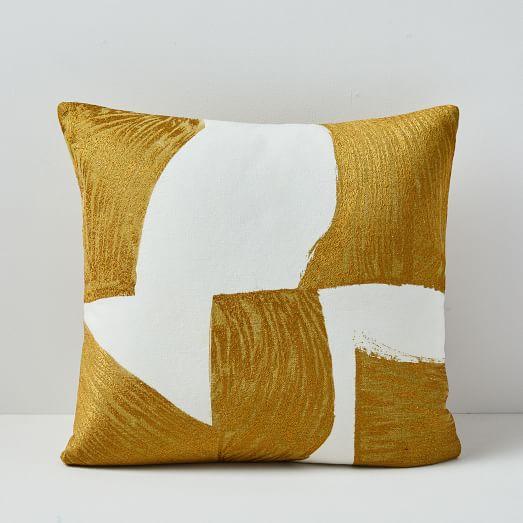 Embroidered Geo Tile Pillow Cover