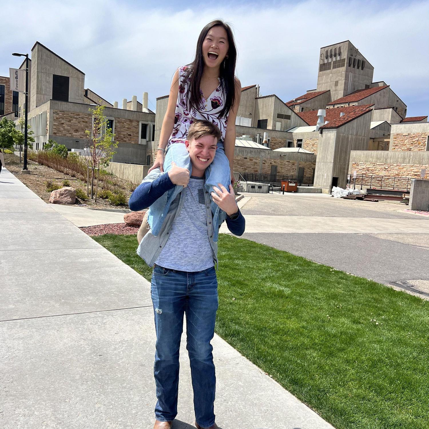 Ty and Megan at her step brother's graduation!