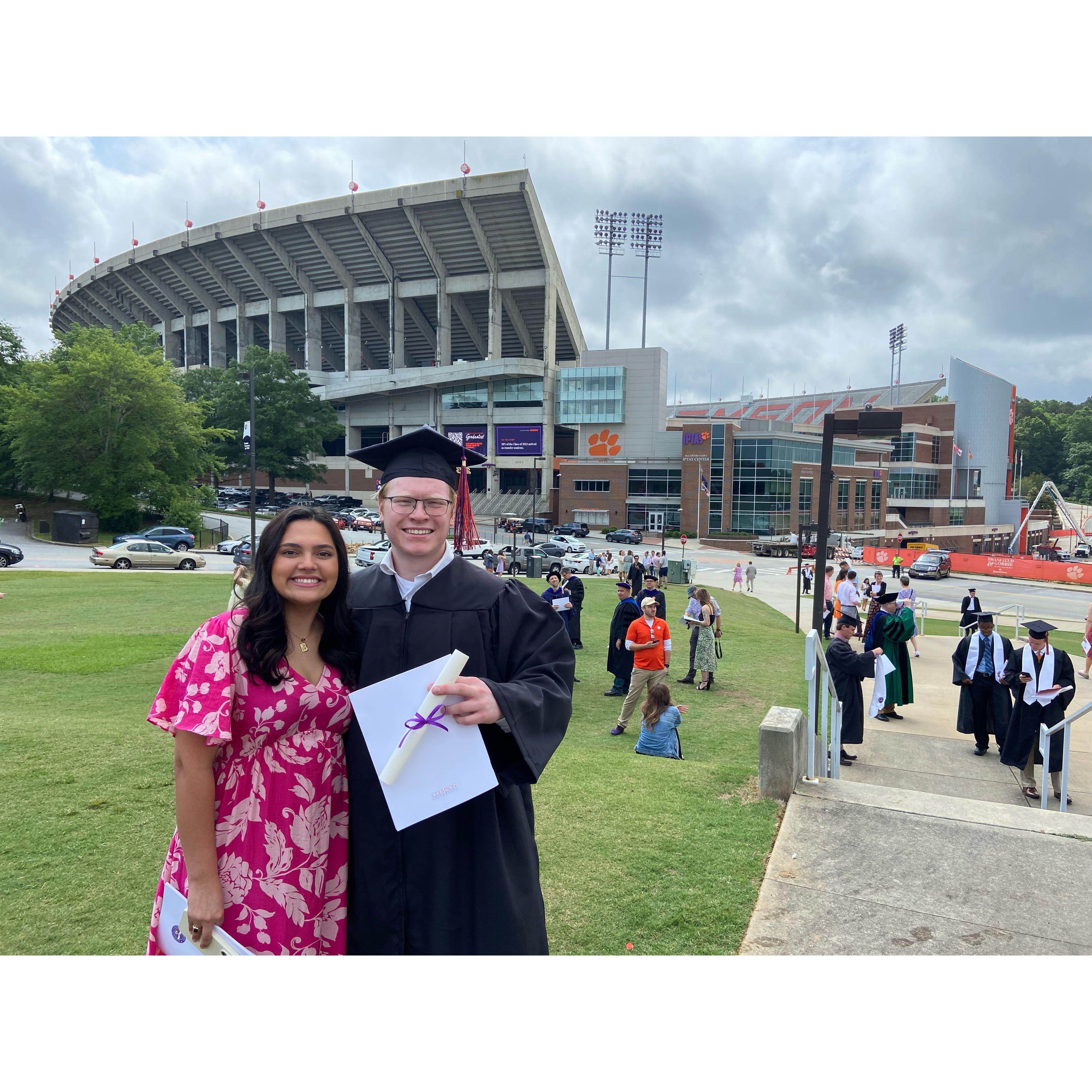 May 2023
Hayden's graduation from Clemson!