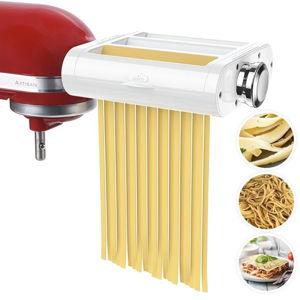 Antree Pasta Maker Attachment 3 in 1 Set for KitchenAid Stand Mixers Included Pasta Sheet Roller, Spaghetti Cutter, Fettuccine Cutter Maker Accessories and Cleaning Brush