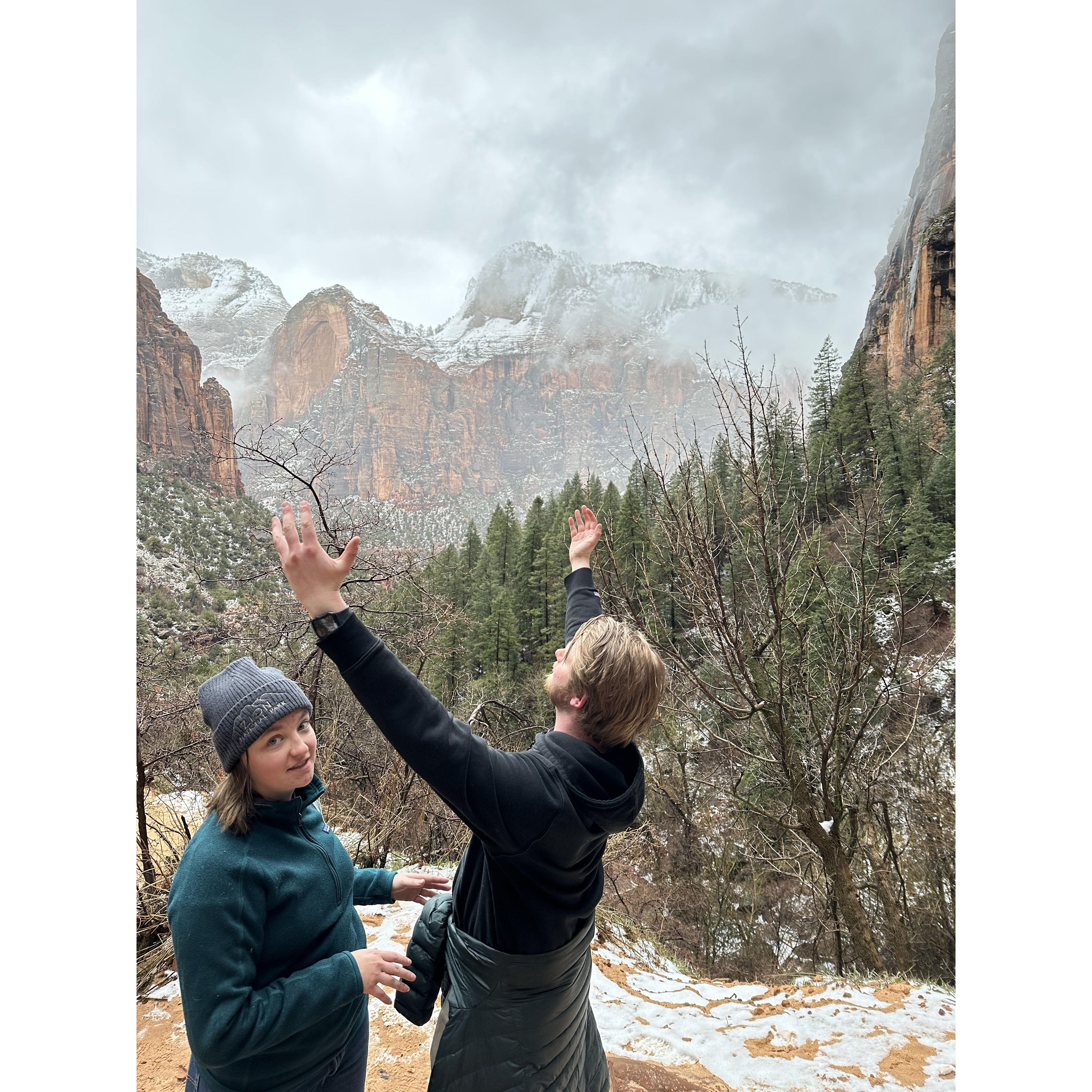 Us in Zion National Park.