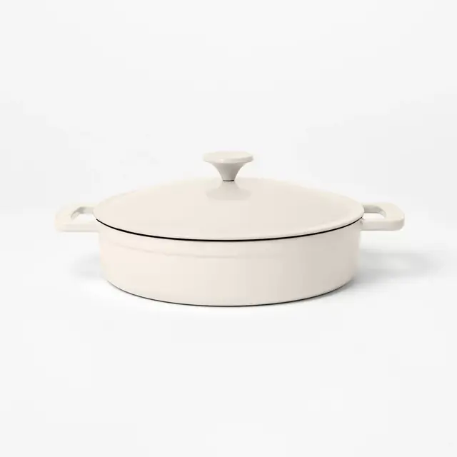 3.5qt Enamel Braiser Cream - Figmint™