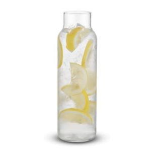 Libbey Glass 24 Oz. Hydration Decanter Carafe Bottle w/Lid - Straight Cylinder