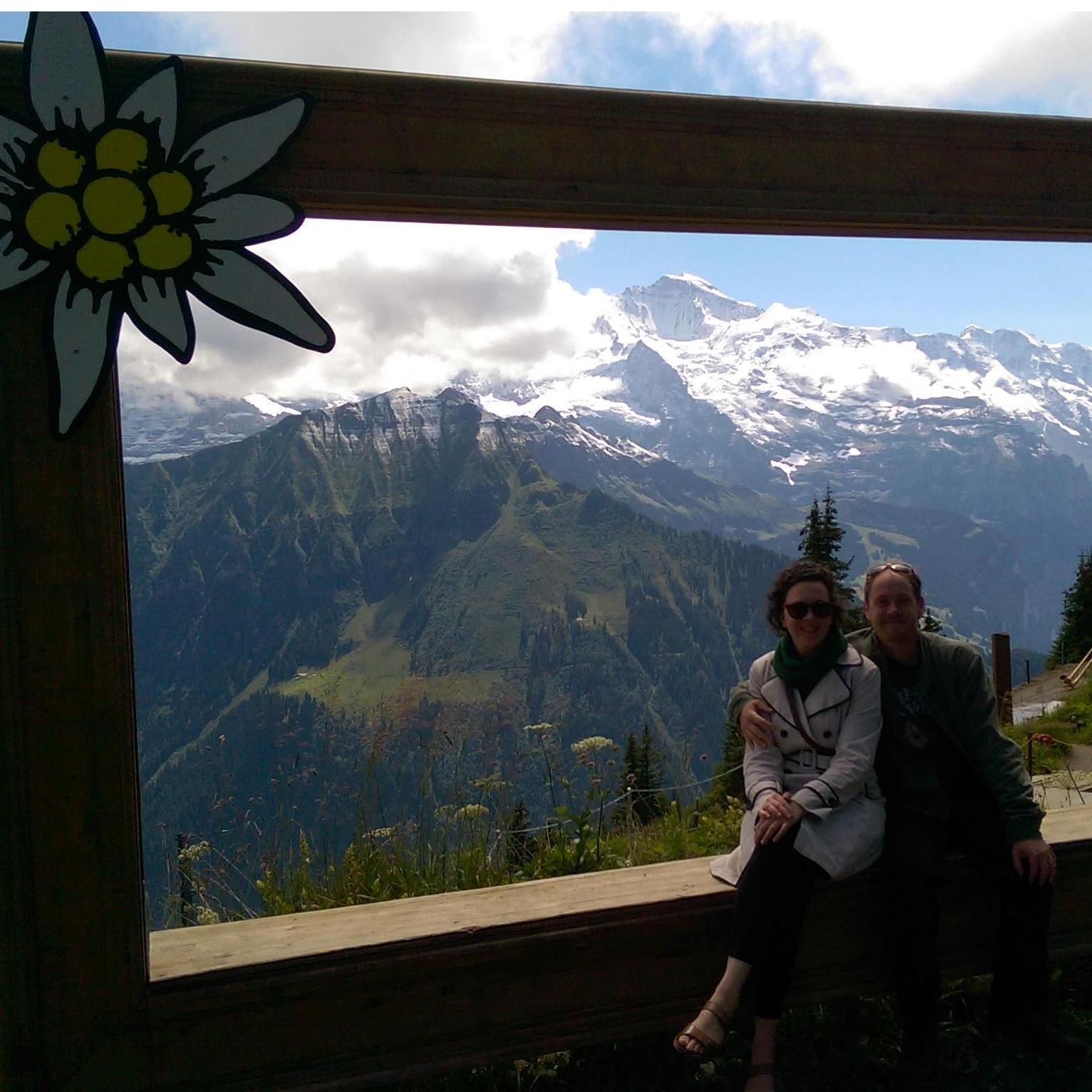 Here we are at Schynige Platte, Switzerland. It was breathtaking.