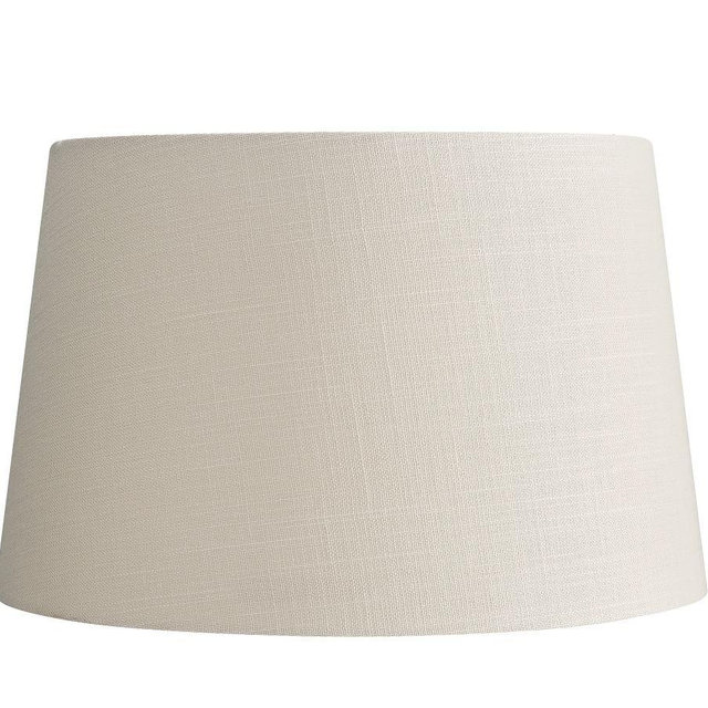 Gallery Tapered Linen Drum Shade, Large, Sand