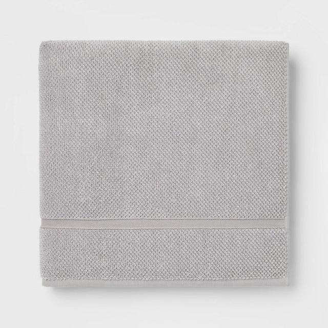 Performance Texture Bath Sheet Light Gray - Threshold™