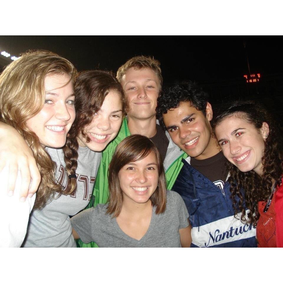 The night we had our first kiss on the school bus drive home from the Harvard-Brown game