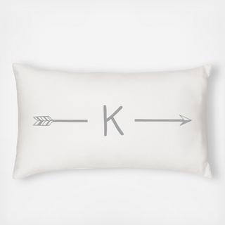Personalized Arrow Lumbar Pillow