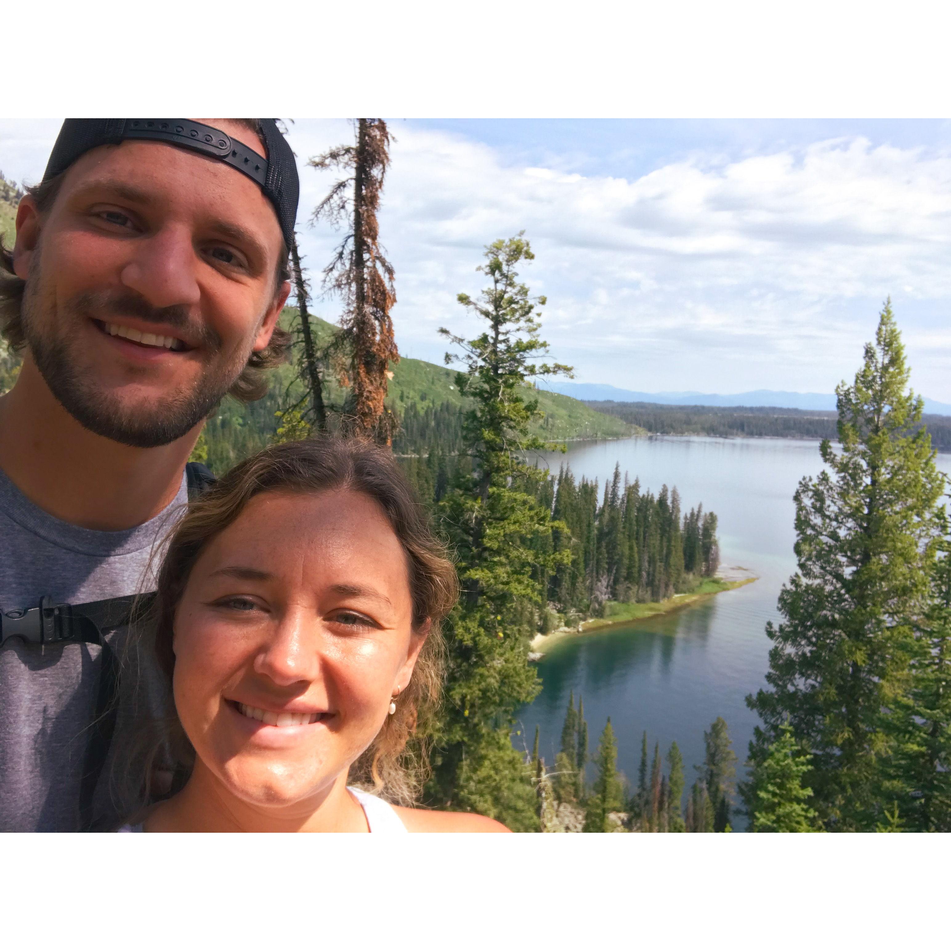 Overlooking Jenny Lake in our favorite National Park, Grand Tetons