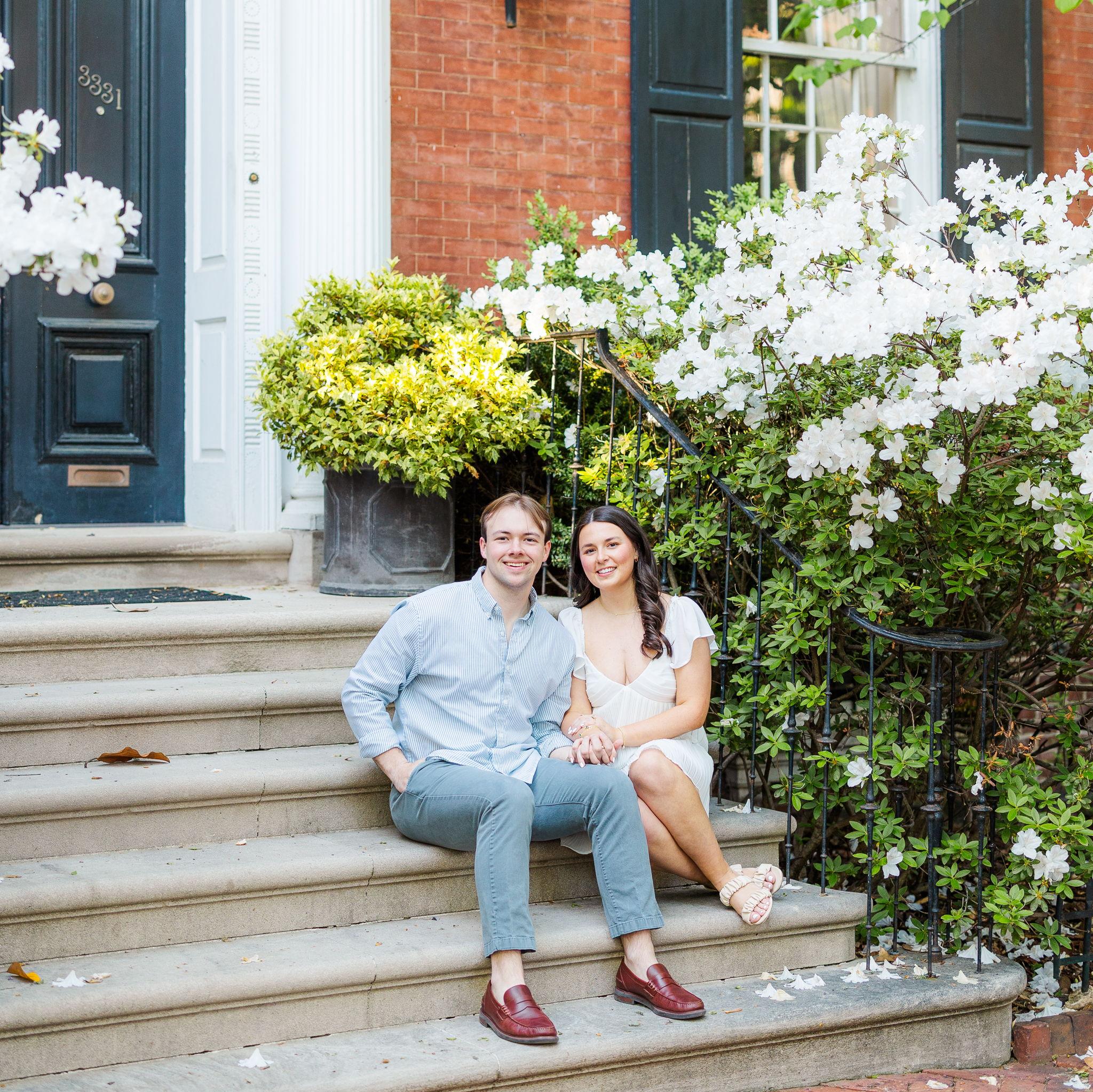 Our engagement shoot in Georgetown, DC, April 2025