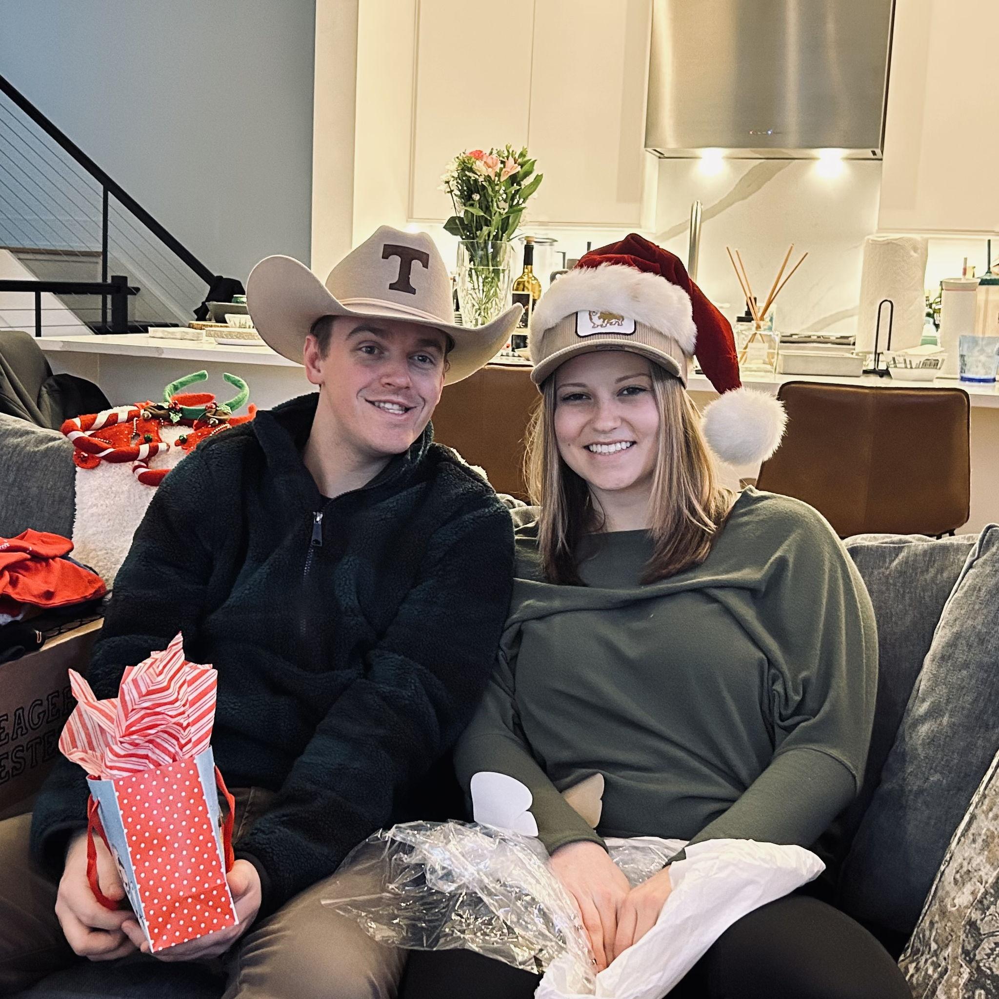 Christmas Hats!  Go Vols!