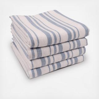 York Reversible Terry Towel, Set of 4