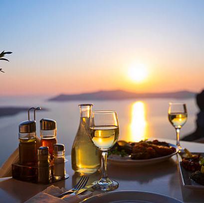 Sunset Dinner for Two in Santorini!