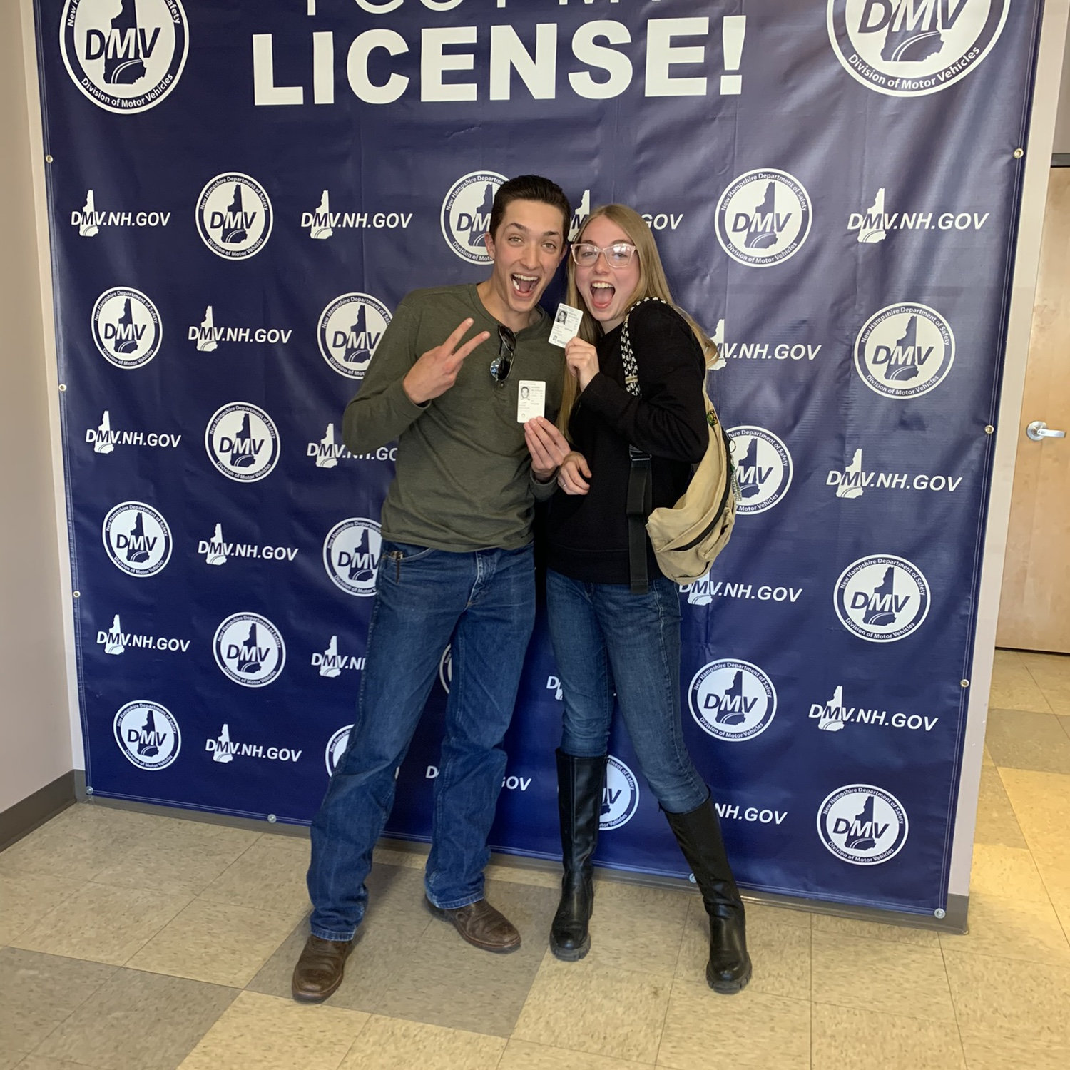 Official NH drivers licenses (yay driving!!)