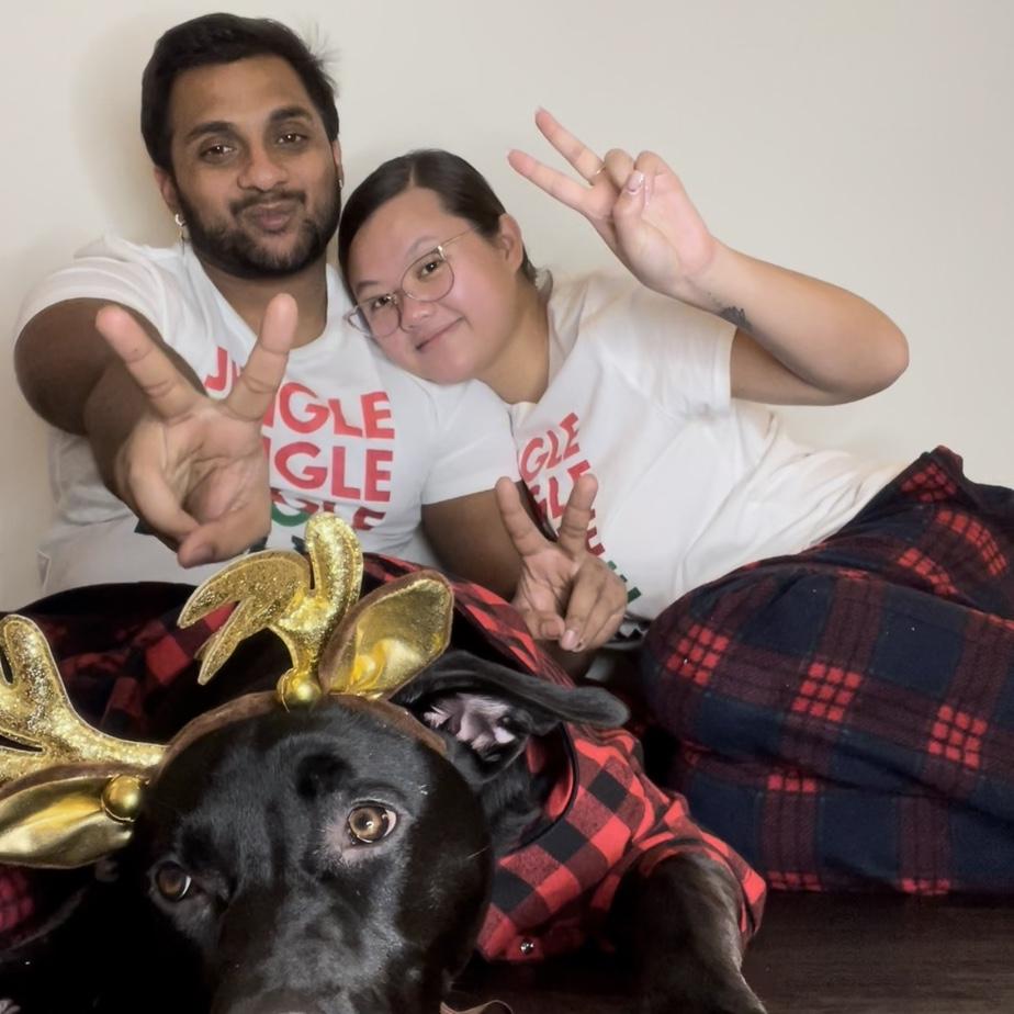 First Christmas photos with Bailey 2021
