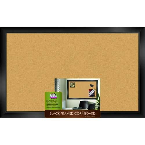 The Board Dudes: Cork Board - Black Frame (35" X 22")