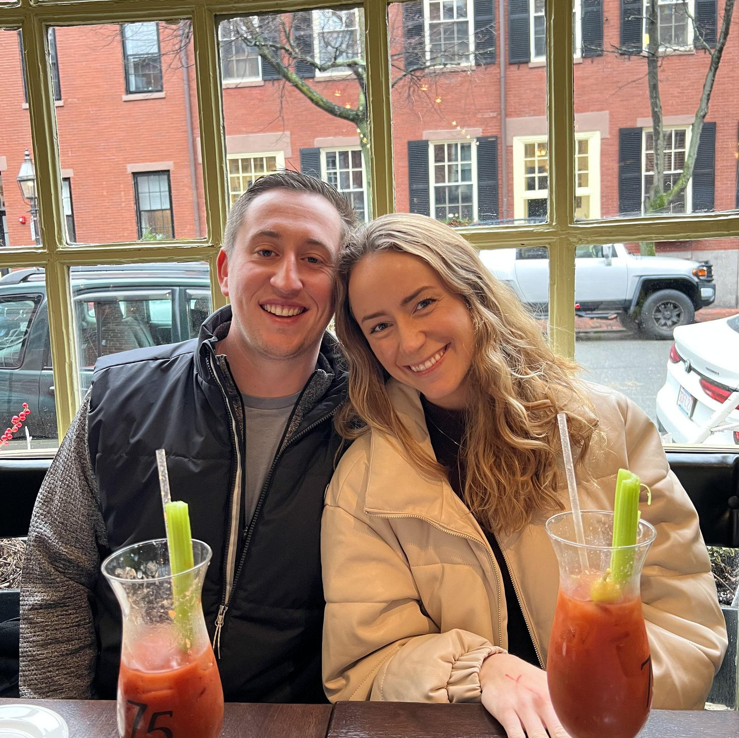 Our favorite spot (75 Chestnut, Beacon Hill) for a bloody mary when we were living in Back Bay. We dare you to find a better one. (January, 2023)