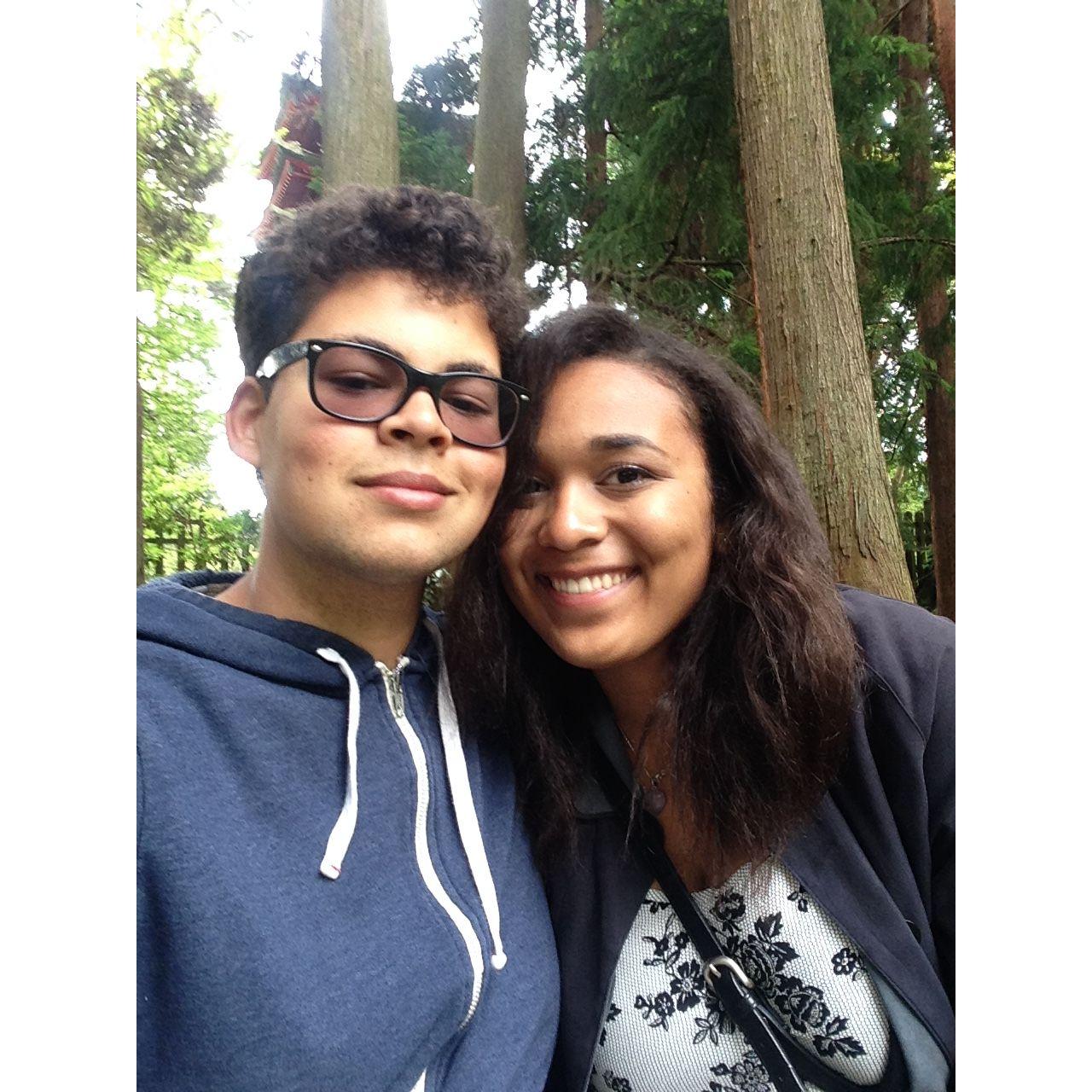 2015: Our first official date taken at the Japanese Tea Garden in SF.
