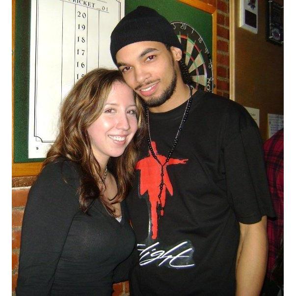 Our first photo together in Amherst taken by B.lo