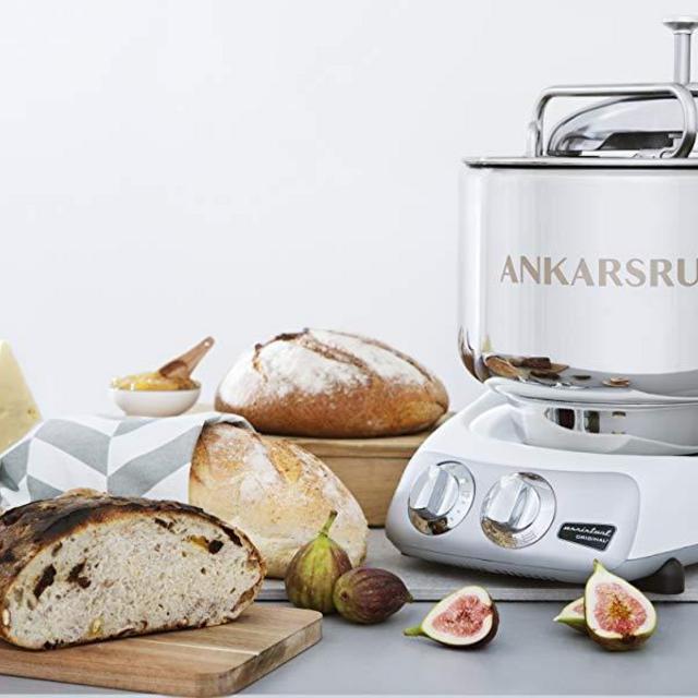 Ankarsrum Assistent Original AKM 6230 Electric Stand Mixer, 7.4 Quart (Mineral White)