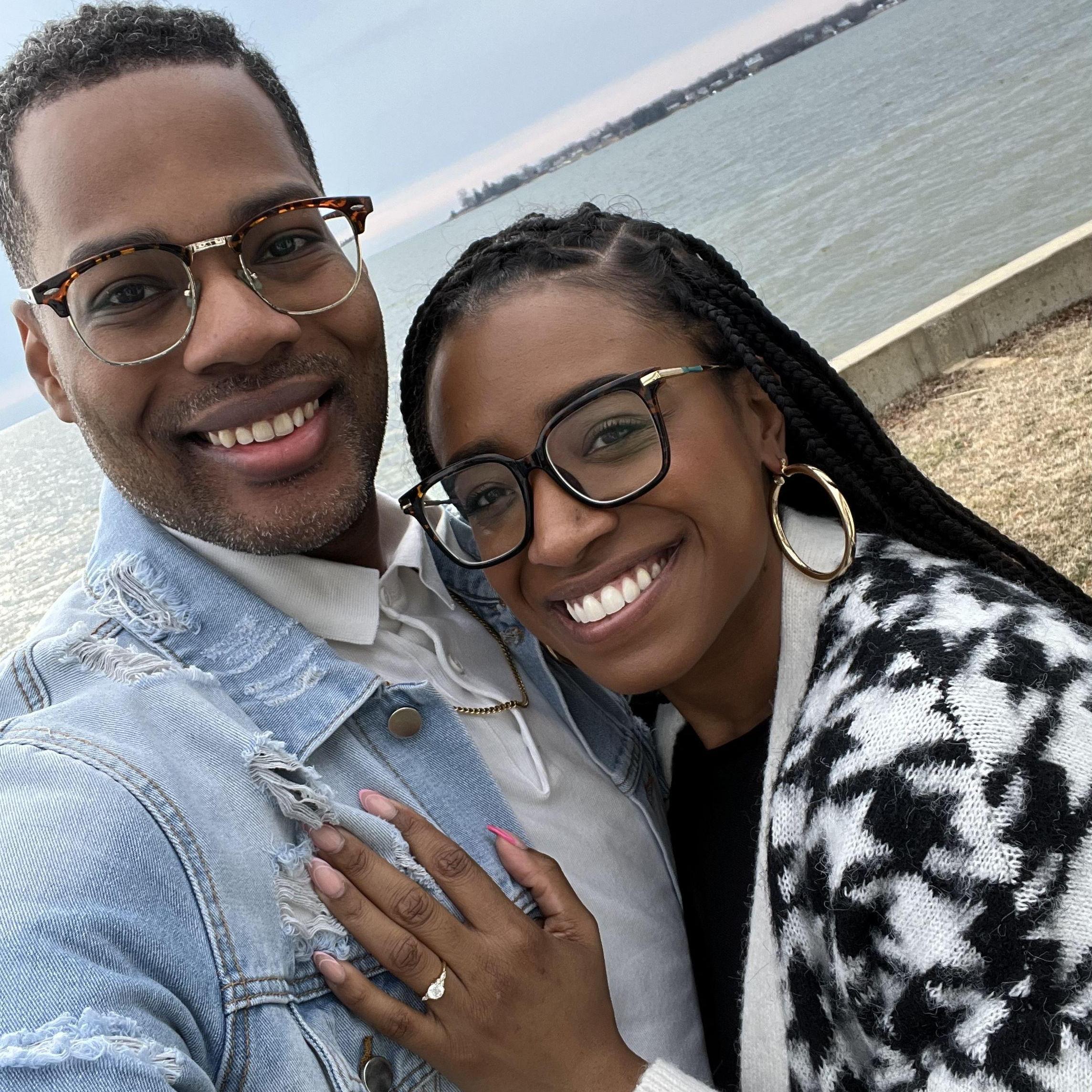 We are engaged!!! It was the perfect way to start our union!