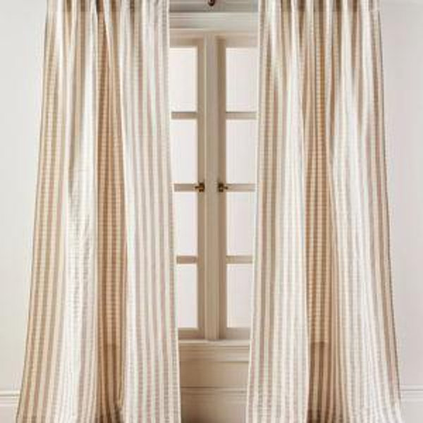 Cotton Woven Stripe Curtain