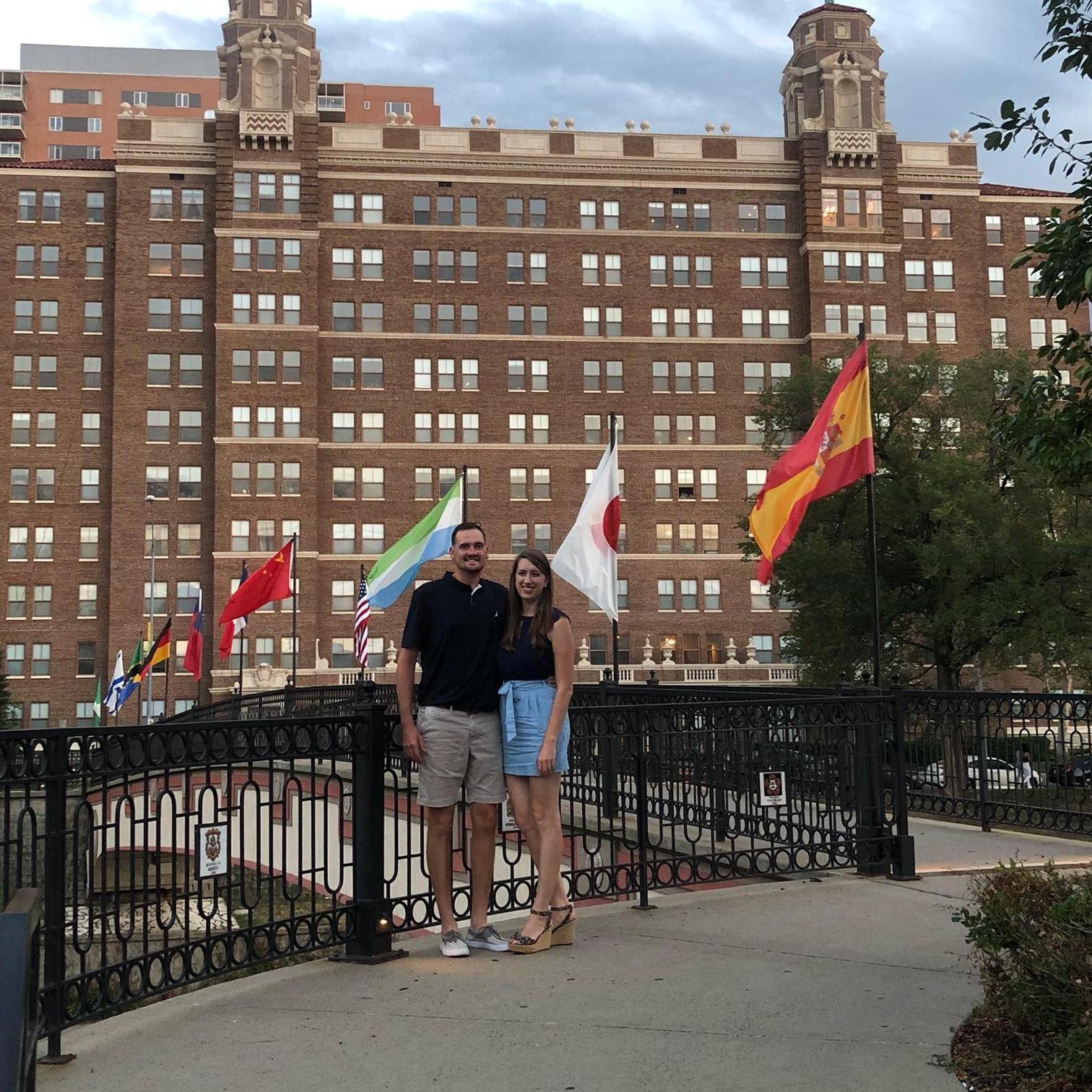 Justin's first trip to the Country Club Plaza in KC