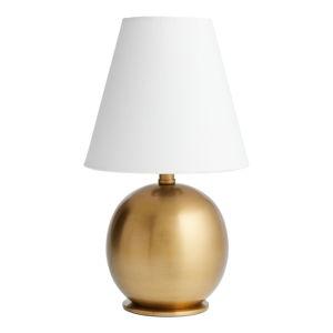 Brass Shea Mini Metal Orb Empire Shade Table Lamp