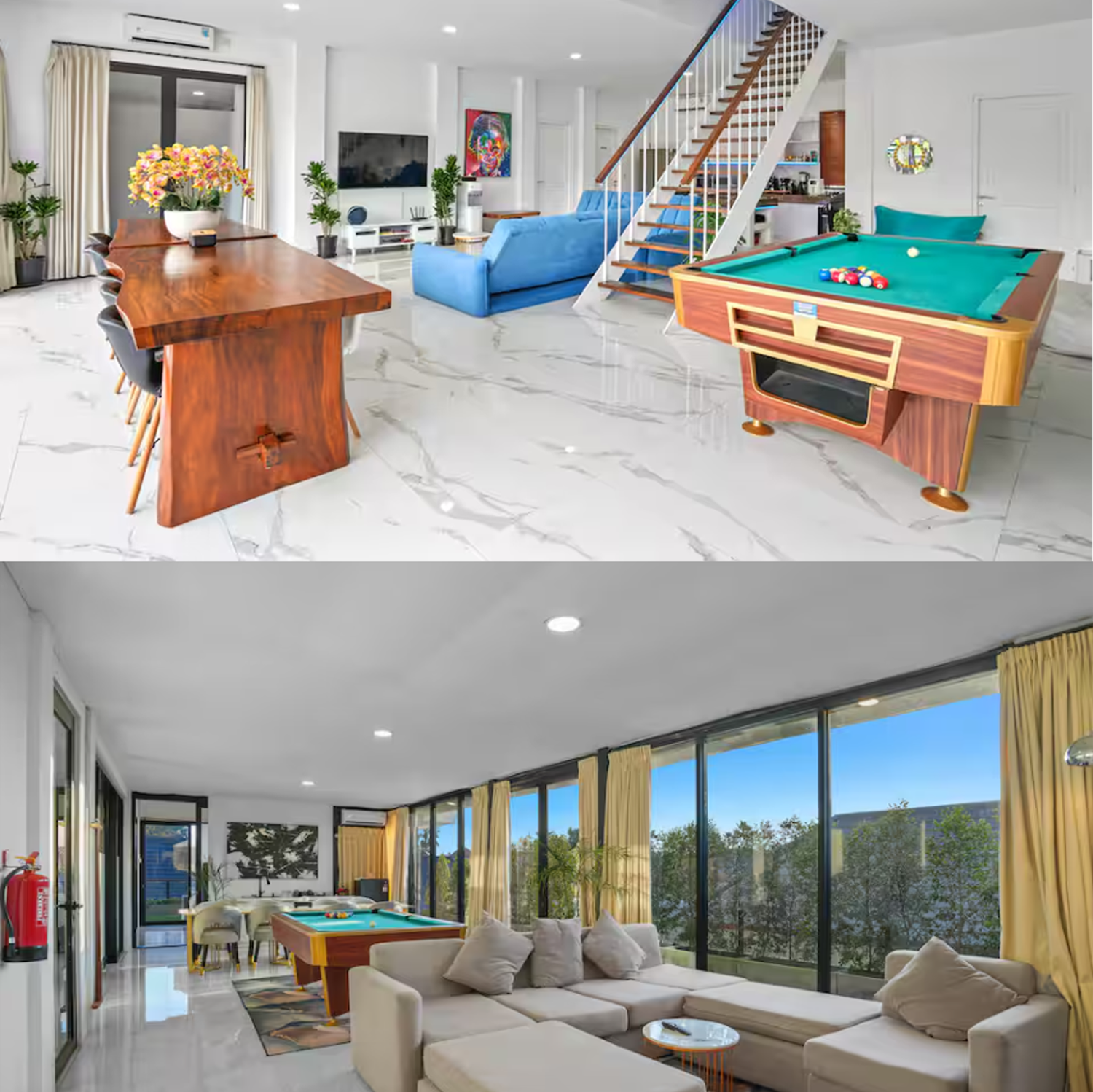 Lounge areas in Villa Aurora K