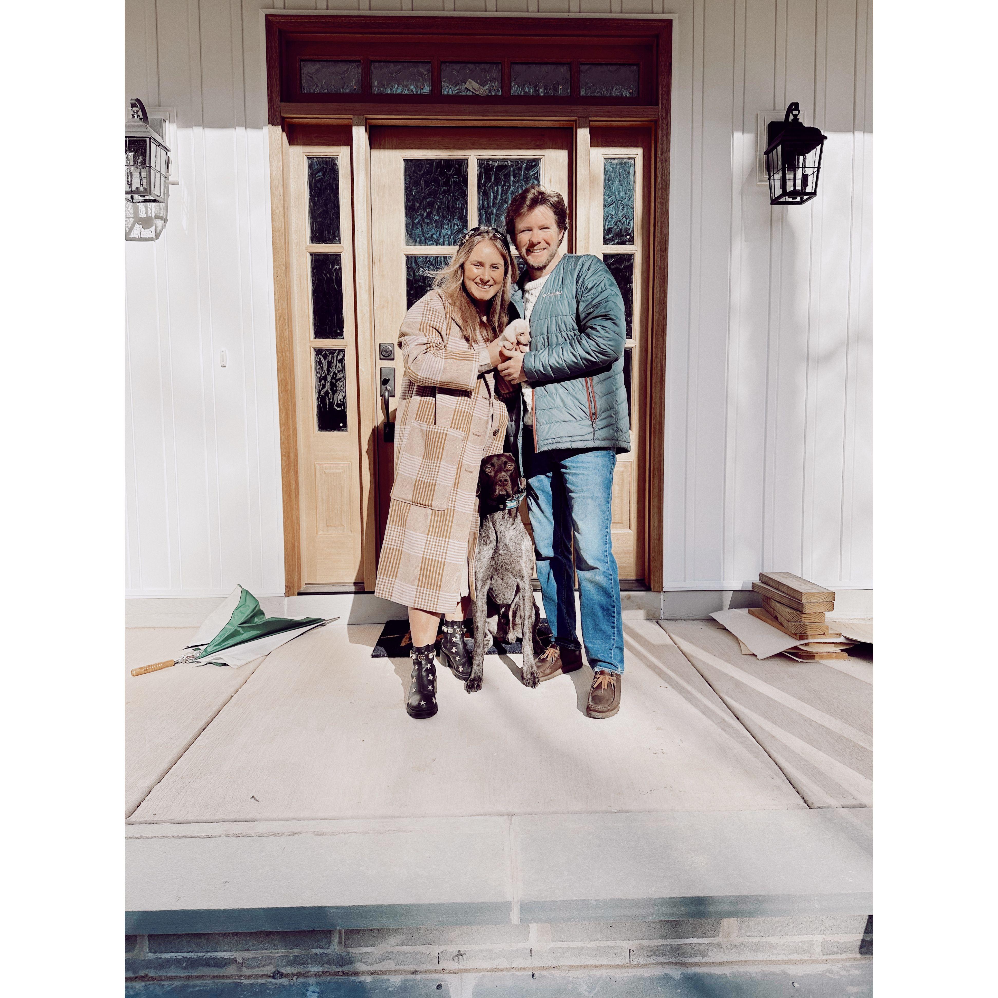 In December 2022 they had moved into their house and welcomed 1.5 pound Arlo to the family