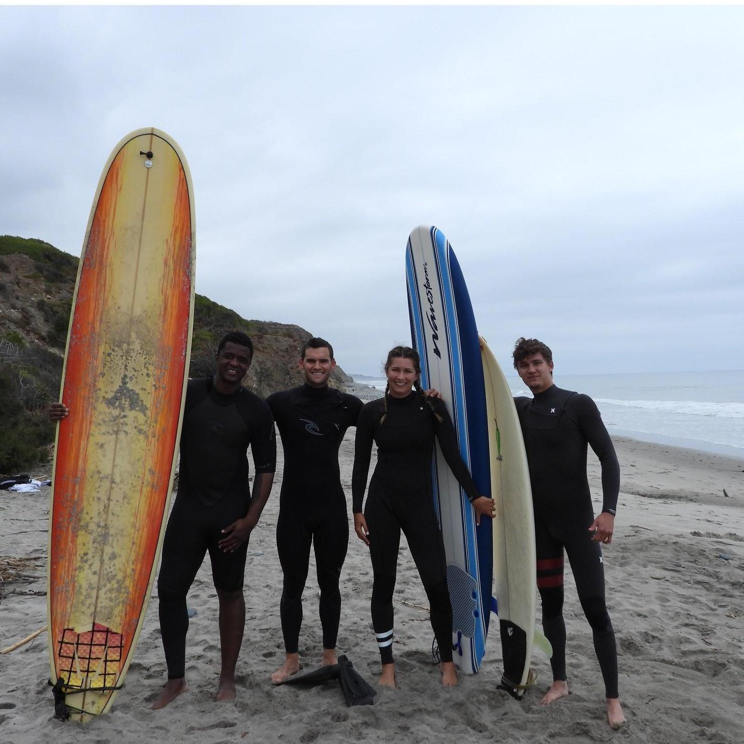 A surf day with Fred and Noah