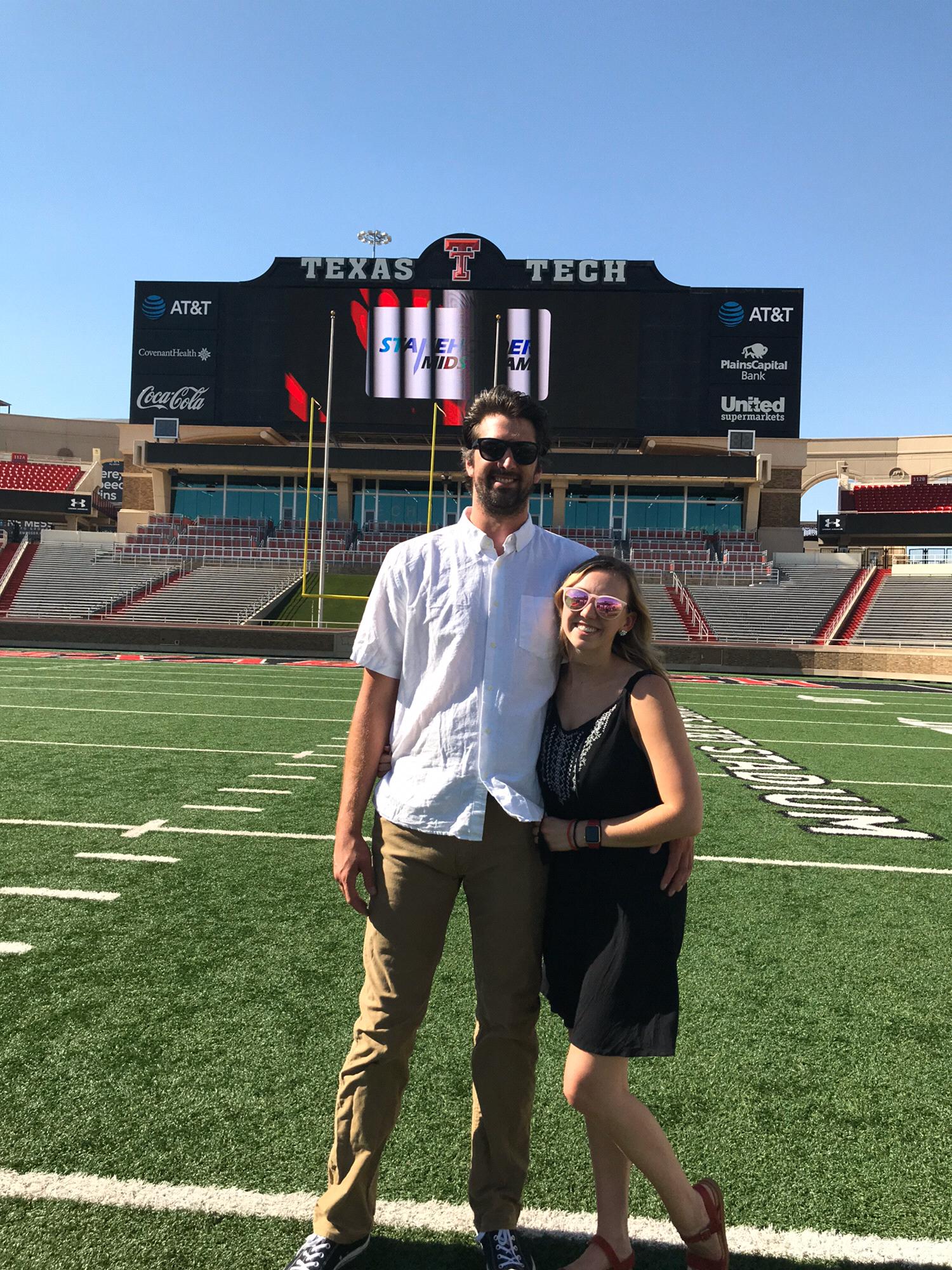 Texas Tech Field for Jessica's Company Summer Event