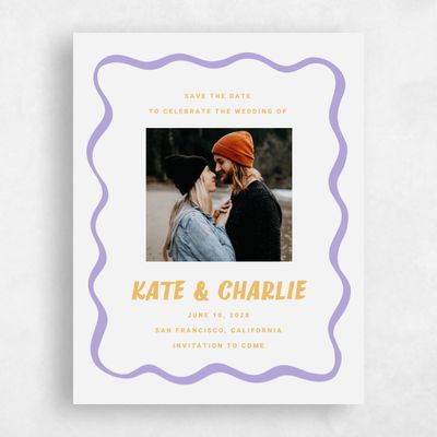 Purple Wedding Save the Date - Key West Photo